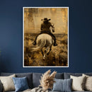 Western Cowgirl Wall Art Canvas Print by MyGreatCanvas | Canvas Wall Art Prints | Photo Prints & Wall Decor