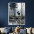 Abstract Moose Wall Art Canvas Print – Wildlife Nature by MyGreatCanvas | Canvas Wall Art Prints | Photo Prints & Wall Decor