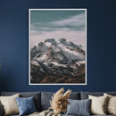 Alpine Mountain Landscape Wall Art Canvas Print, Snowy Peak by MyGreatCanvas | Canvas Wall Art Prints | Photo Prints & Wall Decor