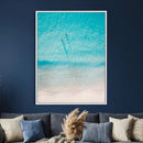 Aerial Turquoise Beach Wall Art Canvas Print – Minimal by MyGreatCanvas | Canvas Wall Art Prints | Photo Prints & Wall Decor
