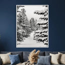 Winter Pine Forest Wall Art Canvas Print, Minimal Winter by MyGreatCanvas | Canvas Wall Art Prints | Photo Prints & Wall Decor