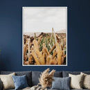 Minimal Desert Cactus Wall Art Canvas Print, Neutral by MyGreatCanvas | Canvas Wall Art Prints | Photo Prints & Wall Decor