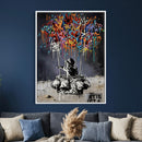 Banksy Inspired Boy Wall Art Canvas Print, Graffiti Balloon by MyGreatCanvas | Canvas Wall Art Prints | Photo Prints & Wall Decor