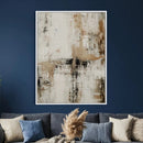 Neutral Abstract Wall Art Canvas Print, Beige Black Textured by MyGreatCanvas | Canvas Wall Art Prints | Photo Prints & Wall Decor