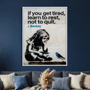Banksy Girl and Blue Bird Canvas Art Print: Banksy if you by MyGreatCanvas | Canvas Wall Art Prints | Photo Prints & Wall Decor