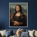 Funny Bathroom Canvas Wall Art Print, Mona Lisa Clothespin by MyGreatCanvas | Canvas Wall Art Prints | Photo Prints & Wall Decor