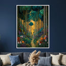 Gustav Klimt Style Forest Canvas Wall Art, Golden Forest by MyGreatCanvas | Canvas Wall Art Prints | Photo Prints & Wall Decor