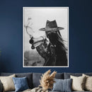 Vintage Cowboy Wall Art Canvas Print - Western Gunslinger Revolver Artwork, by MyGreatCanvas | Canvas Wall Art Prints | Photo Prints & Wall Decor