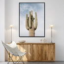 Saguaro Cactus Wall Art Canvas Print – Framed Earthy Desert