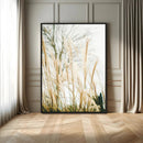 Pampas Grass Wall Art Canvas Print – Framed Neutral Tones
