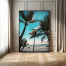 Palm Trees Wall Art Canvas Print – Framed Tropical Beach by MyGreatCanvas | Canvas Wall Art Prints | Photo Prints & Wall Decor