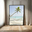 Beach Hammock Wall Art Canvas Print – Framed Tropical by MyGreatCanvas | Canvas Wall Art Prints | Photo Prints & Wall Decor