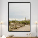 Desert Landscape Wall Art Canvas Print – Cacti and Shrubs