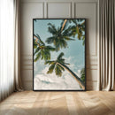 Tropical Palm Trees Wall Art Canvas Print – Coastal Nature