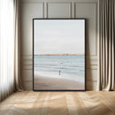 Minimalist Beach Wall Art Canvas Print – Framed Soft Blue by MyGreatCanvas | Canvas Wall Art Prints | Photo Prints & Wall Decor