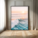 Sunset Surfer Wall Art – Framed Ocean Wave Canvas Artwork, by MyGreatCanvas | Canvas Wall Art Prints | Photo Prints & Wall Decor