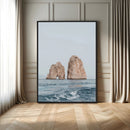 Majestic Sea Rock Wall Art – Framed Coastal Landscape Canvas by MyGreatCanvas | Canvas Wall Art Prints | Photo Prints & Wall Decor