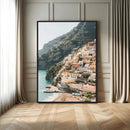 Mediterranean Coastal Cliffside Town Wall Art – Vibrant by MyGreatCanvas | Canvas Wall Art Prints | Photo Prints & Wall Decor