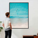 Aerial Turquoise Beach Wall Art Canvas Print – Minimal by MyGreatCanvas | Canvas Wall Art Prints | Photo Prints & Wall Decor