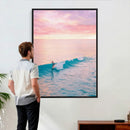 Sunset Surf Wall Art Canvas Print – Coastal Ocean by MyGreatCanvas | Canvas Wall Art Prints | Photo Prints & Wall Decor
