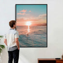 Sunset Surf Wall Art Canvas Print – Coastal Ocean by MyGreatCanvas | Canvas Wall Art Prints | Photo Prints & Wall Decor