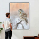 Barred Owl Wall Art Canvas Print – Soft Neutral Wildlife by MyGreatCanvas | Canvas Wall Art Prints | Photo Prints & Wall Decor