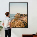 Rocky Coastline Wall Art Canvas Print, Minimal Coastal by MyGreatCanvas | Canvas Wall Art Prints | Photo Prints & Wall Decor