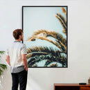 Palm Leaves Wall Art Canvas Print, Minimal Tropical Palm by MyGreatCanvas | Canvas Wall Art Prints | Photo Prints & Wall Decor