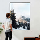 Snowy Mountain Forest Wall Art Canvas Print, Winter Pine by MyGreatCanvas | Canvas Wall Art Prints | Photo Prints & Wall Decor