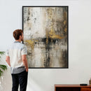 Framed Abstract Wall Art Canvas Print, Gold Black Modern by MyGreatCanvas | Canvas Wall Art Prints | Photo Prints & Wall Decor