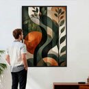 Abstract Green Flowers Wall Art Canvas Print by MyGreatCanvas | Canvas Wall Art Prints | Photo Prints & Wall Decor