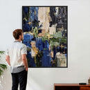 Abstract Dark Blue Wall Art Canvas Print by MyGreatCanvas | Canvas Wall Art Prints | Photo Prints & Wall Decor
