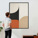 Geometric Abstract Wall Art Canvas Print, Orange Blue by MyGreatCanvas | Canvas Wall Art Prints | Photo Prints & Wall Decor