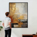 Gold Abstract Canvas Wall Art, Luxury Textured Style Gold by MyGreatCanvas | Canvas Wall Art Prints | Photo Prints & Wall Decor