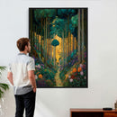 Gustav Klimt Style Forest Canvas Wall Art, Golden Forest by MyGreatCanvas | Canvas Wall Art Prints | Photo Prints & Wall Decor