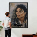 Micheal Jackson Portre Wall Art Canvas Print by MyGreatCanvas | Canvas Wall Art Prints | Photo Prints & Wall Decor