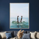 Splash Dive Wall Art – Ocean Waves Canvas Print, Summer Swim by MyGreatCanvas | Canvas Wall Art Prints | Photo Prints & Wall Decor