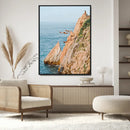 Cliff Divers Wall Art Canvas Print – Oceanfront Cliffs Waves
