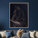 Black Horse Wall Art Canvas Print – Framed Moody Horse by MyGreatCanvas | Canvas Wall Art Prints | Photo Prints & Wall Decor