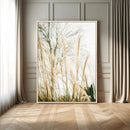Pampas Grass Wall Art Canvas Print – Framed Neutral Tones