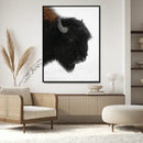 Western Rustic Wall Art Canvas Print Framed Buffalo