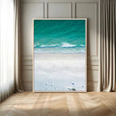 Turquoise Ocean Wall Art Canvas Print – White Sand Shore by MyGreatCanvas | Canvas Wall Art Prints | Photo Prints & Wall Decor