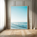 Minimalist Ocean Wall Art Canvas Print – Framed Calm