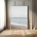 Minimalist Beach Wall Art Canvas Print – Framed Soft Blue by MyGreatCanvas | Canvas Wall Art Prints | Photo Prints & Wall Decor