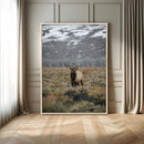 Wild Elk Wall Art Canvas Print – Framed Mountain Wilderness