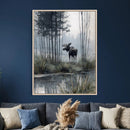 Abstract Moose Wall Art Canvas Print – Wildlife Nature by MyGreatCanvas | Canvas Wall Art Prints | Photo Prints & Wall Decor