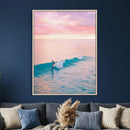 Sunset Surf Wall Art Canvas Print – Coastal Ocean by MyGreatCanvas | Canvas Wall Art Prints | Photo Prints & Wall Decor