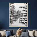 Winter Pine Forest Wall Art Canvas Print, Minimal Winter by MyGreatCanvas | Canvas Wall Art Prints | Photo Prints & Wall Decor