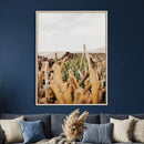 Minimal Desert Cactus Wall Art Canvas Print, Neutral by MyGreatCanvas | Canvas Wall Art Prints | Photo Prints & Wall Decor