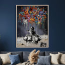 Banksy Inspired Boy Wall Art Canvas Print, Graffiti Balloon by MyGreatCanvas | Canvas Wall Art Prints | Photo Prints & Wall Decor